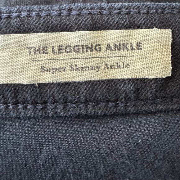 AG Adriano Goldschmied The Legging Super Skinny Low Rise Dark Washed Size 27 - Picture 5 of 10